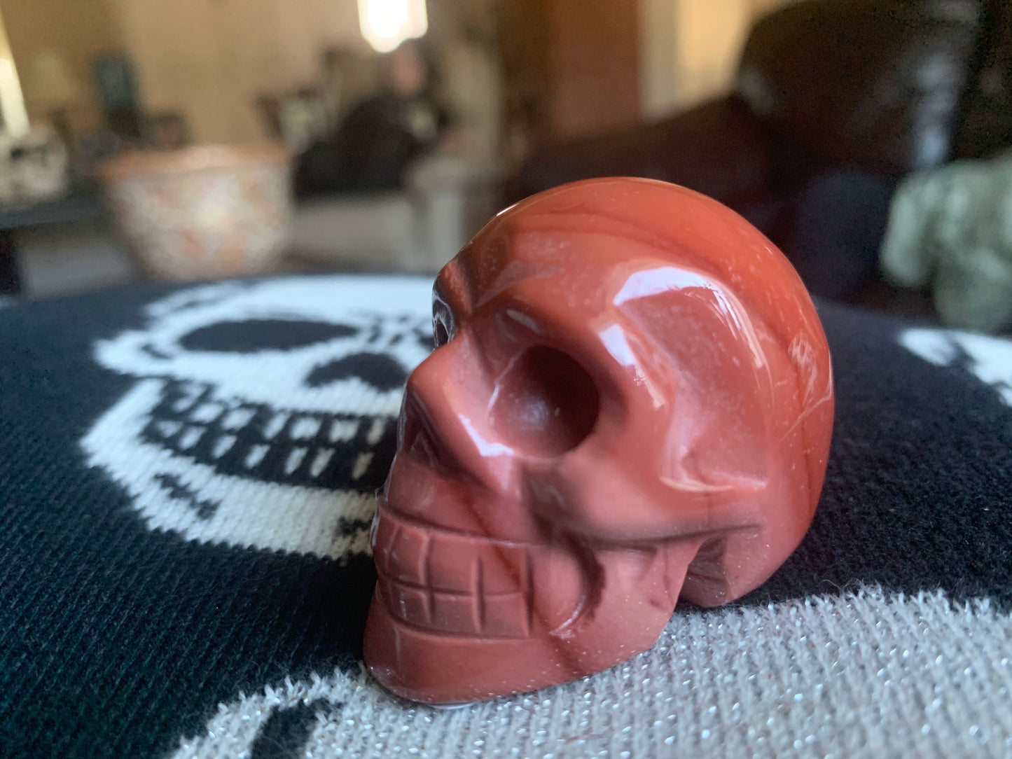 Red Jasper Crystal Skull