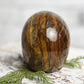 Large Tiger Eye Crystal Skull