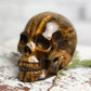 Large Tiger Eye Crystal Skull