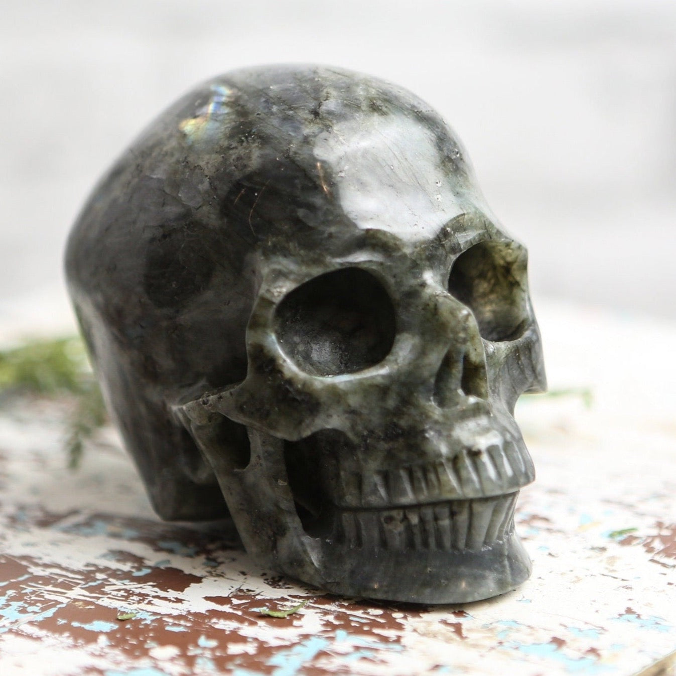 Large Labradorite Crystal Skull