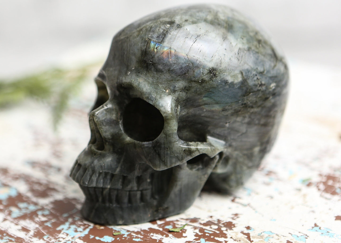 Large Labradorite Crystal Skull