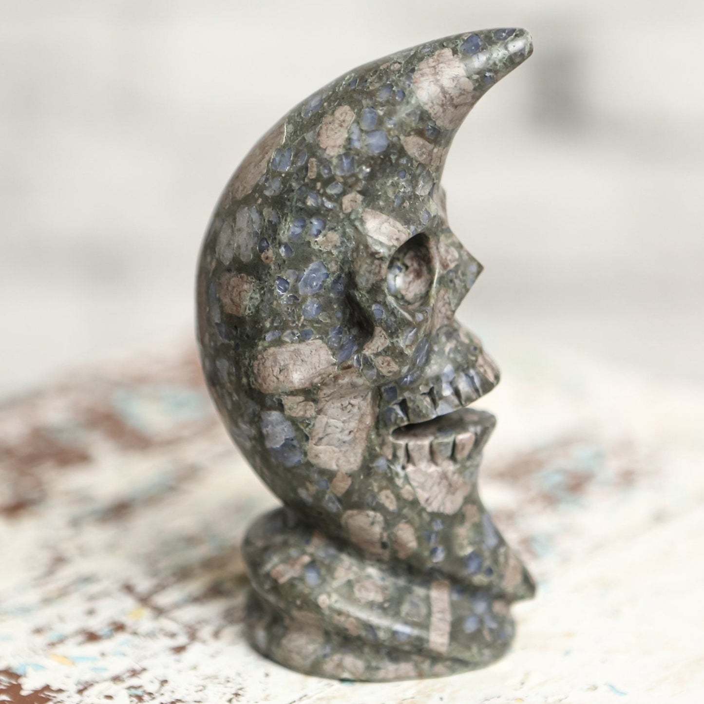 Llanite Rhyolite Moon Skull