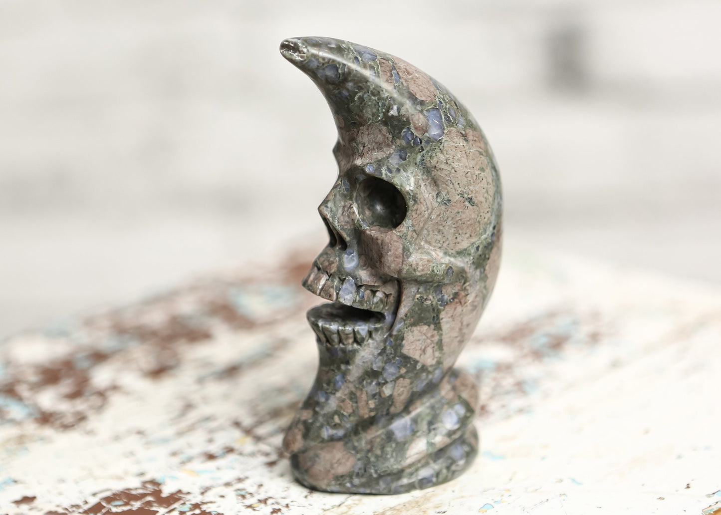 Llanite Rhyolite Moon Skull