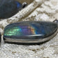 Labradorite Pendant Necklace with sterline 18" snake chain