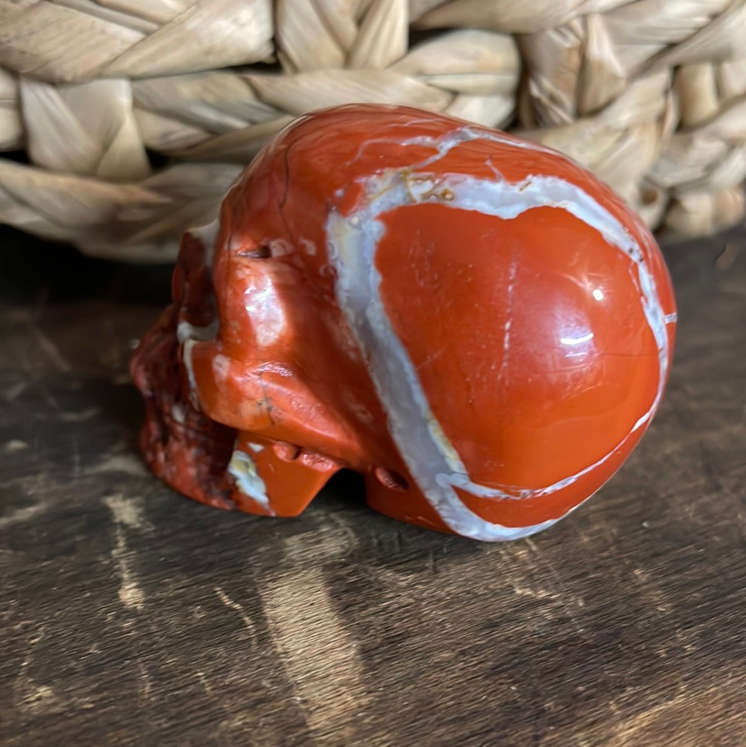 Red Jasper Crystal Skull