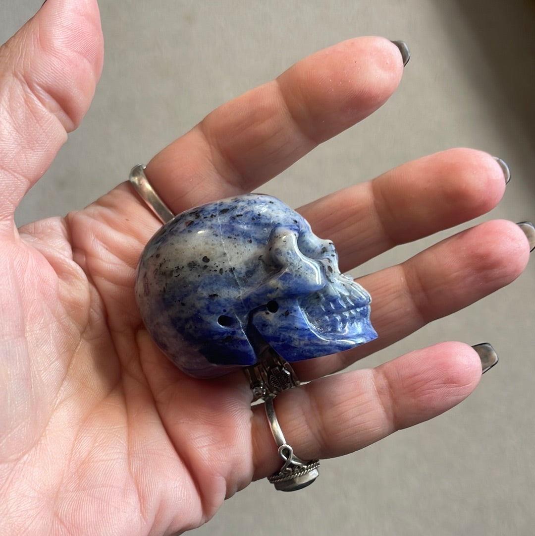 Sodalite Crystal Skull