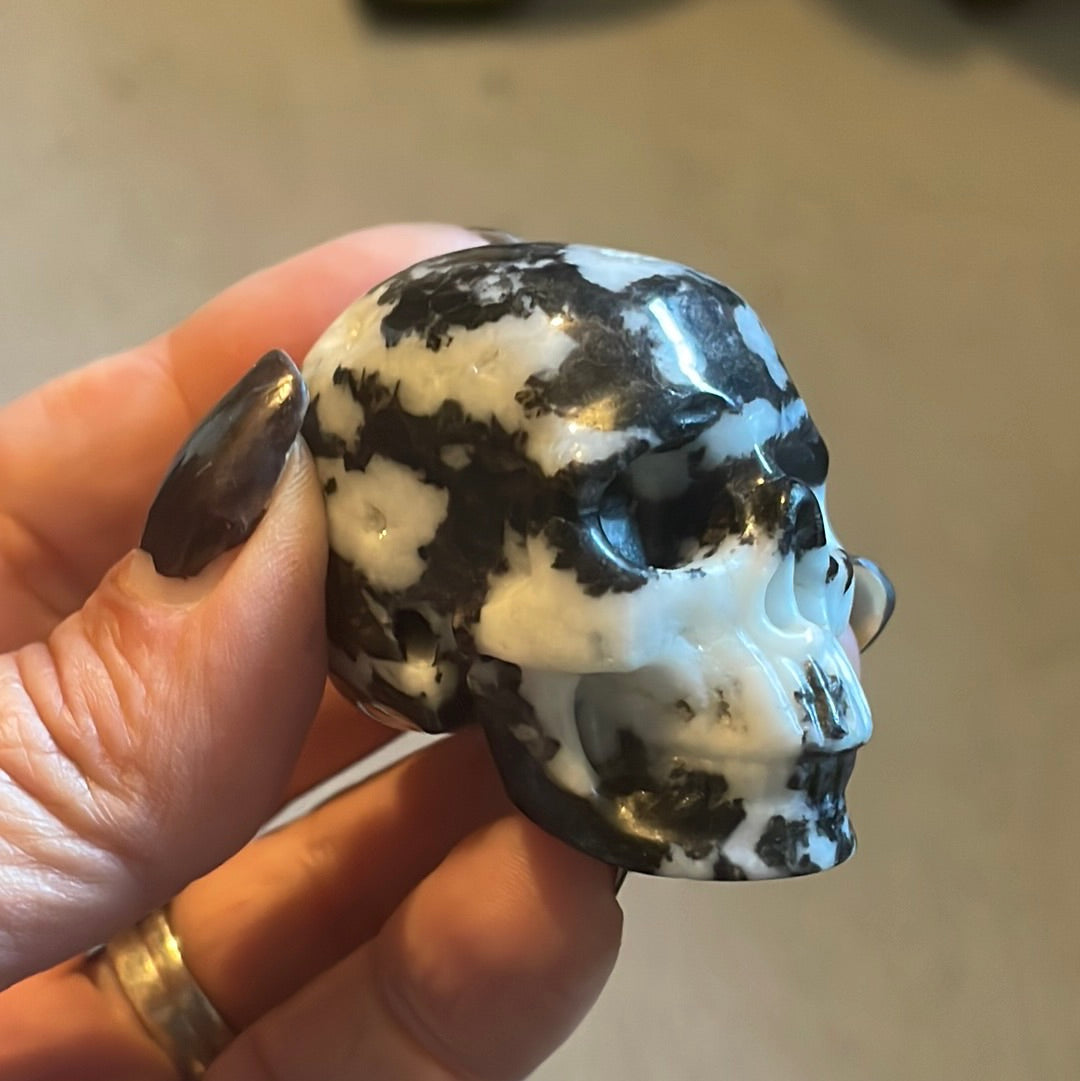 Zebra Jasper Crystal Skull