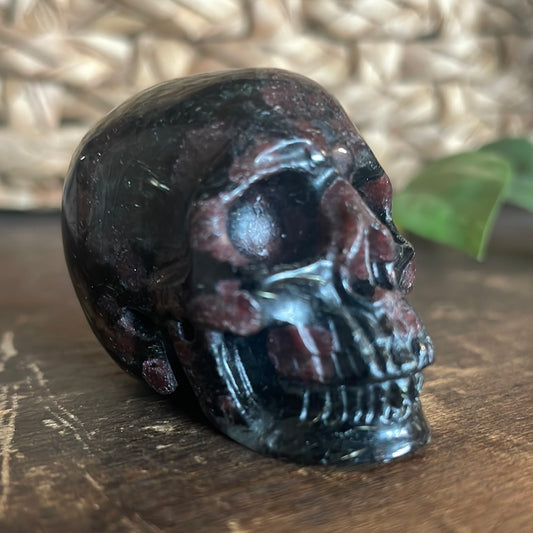 Garnet Crystal Skull