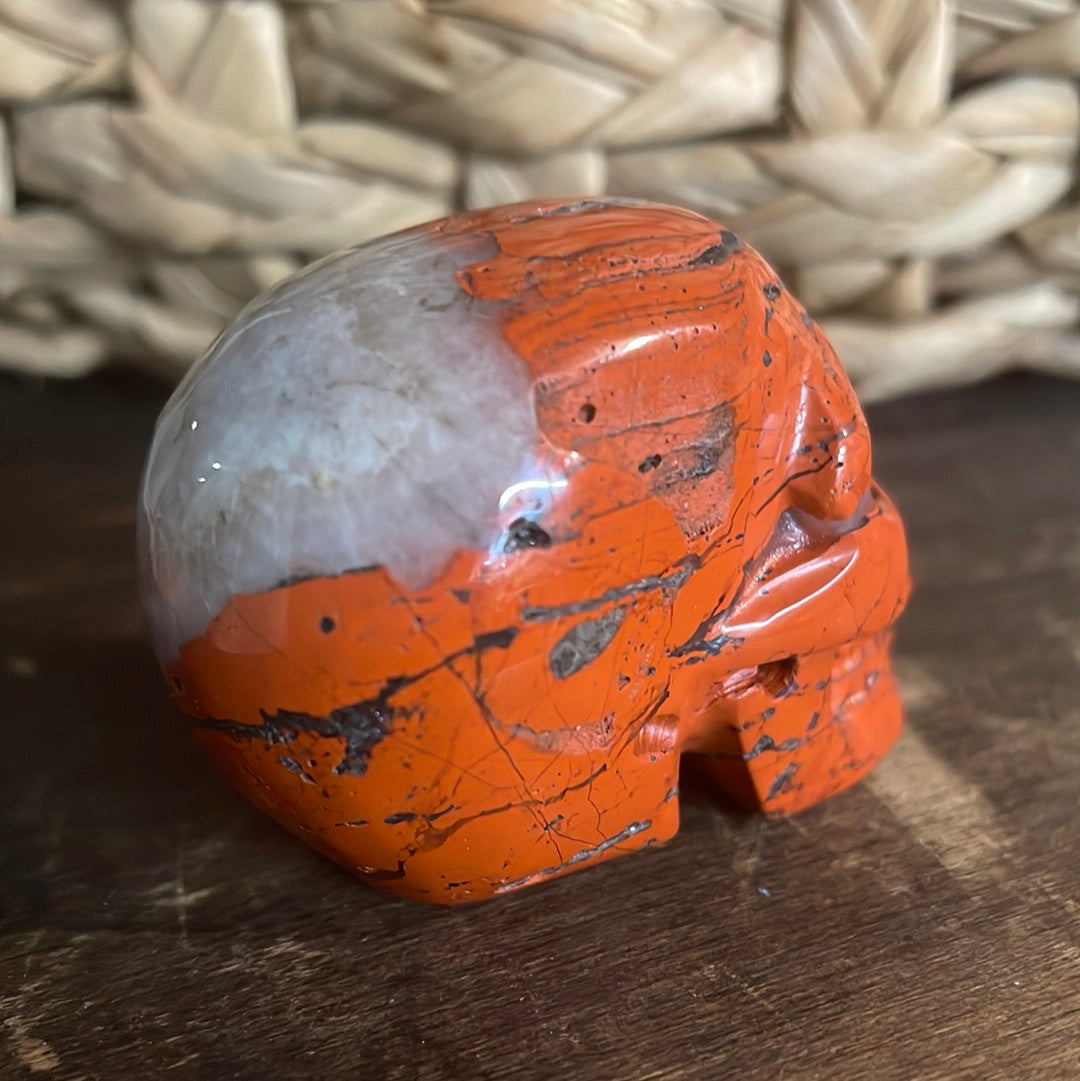 Red Jasper Crystal Skull