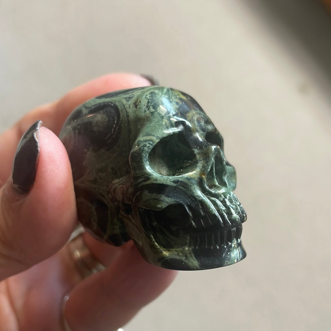 Kambaba Jasper Crystal Skull