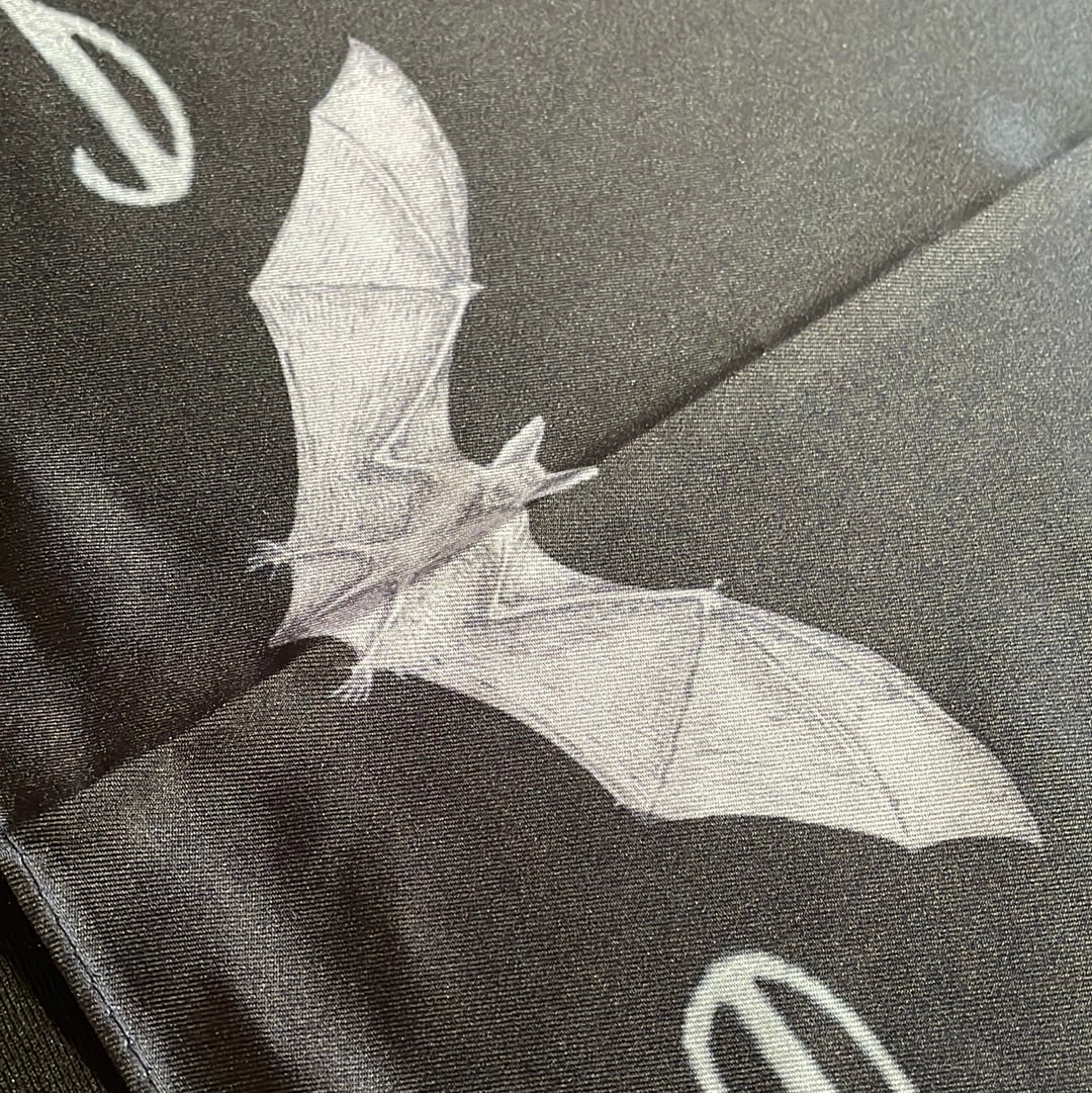 Silk Moon & Bat Altar Cloth or Scarf