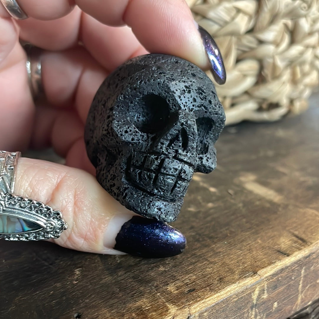 Lava Stone Skull