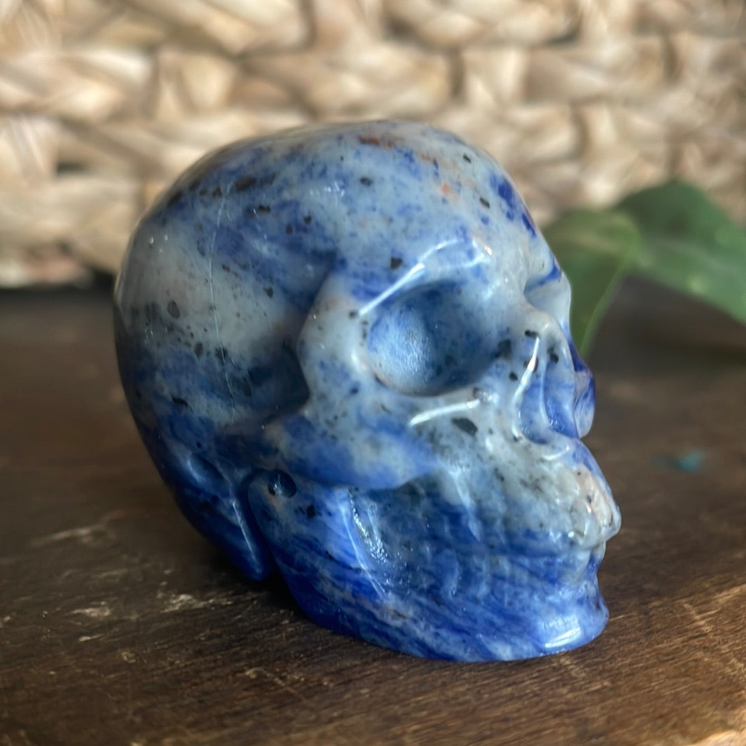 Sodalite Crystal Skull