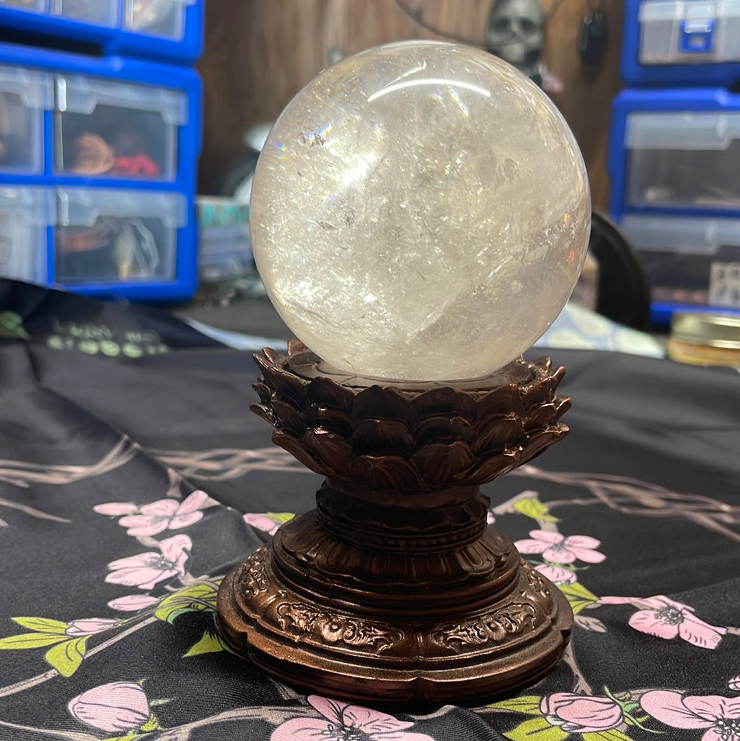 Clear Quartz Crystal Sphere