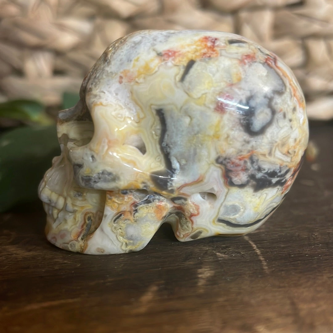 Crazy Lace Crystal Skull