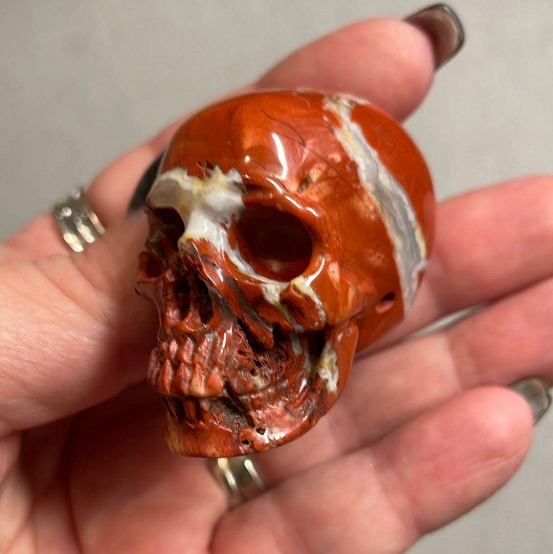 Red Jasper Crystal Skull