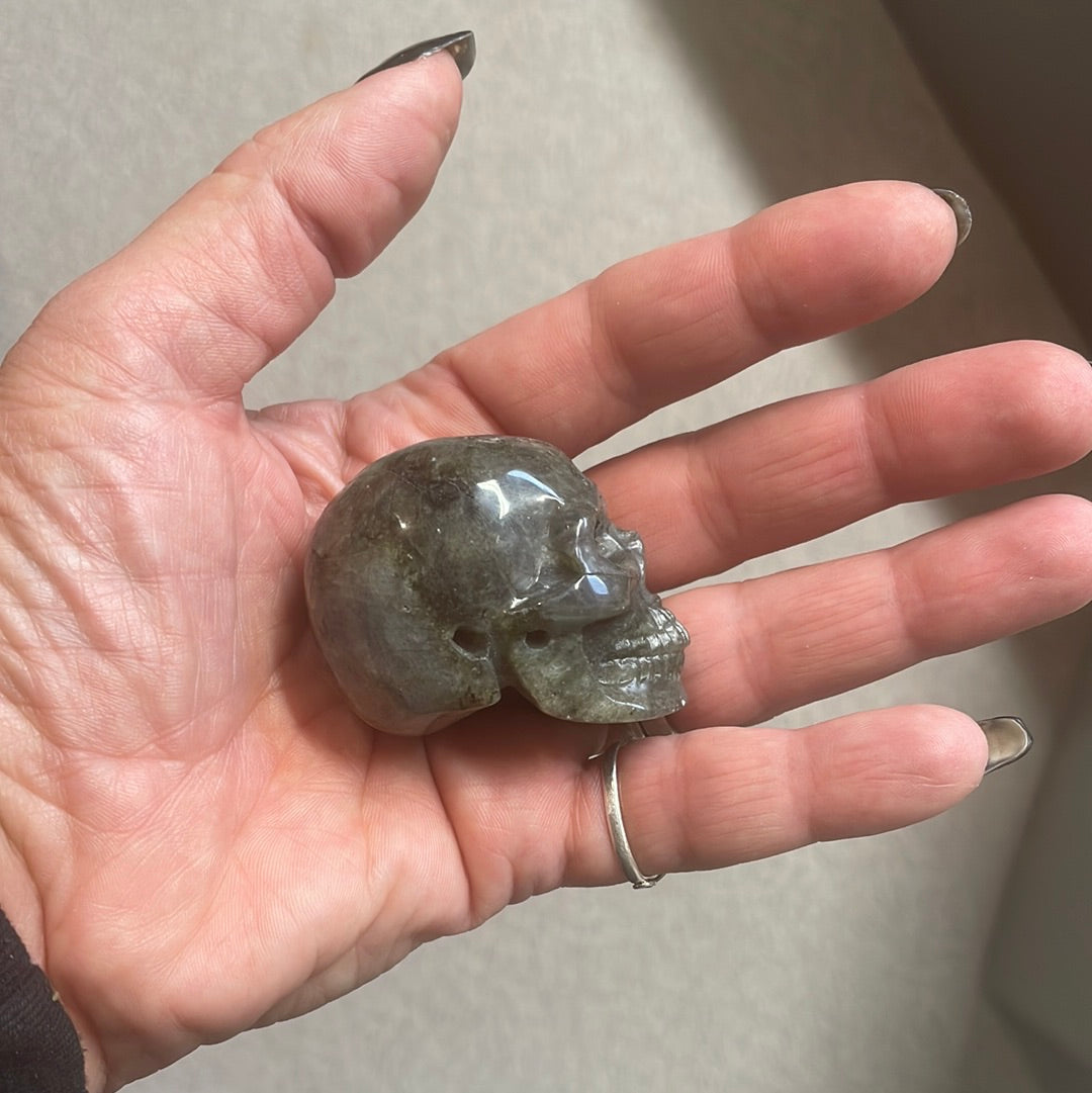 Labradorite Crystal Skull