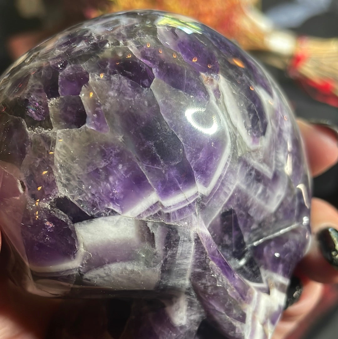 Large Dream Amethyst Crystal Skull