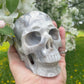 Large Crazy Lace Crystal Skull