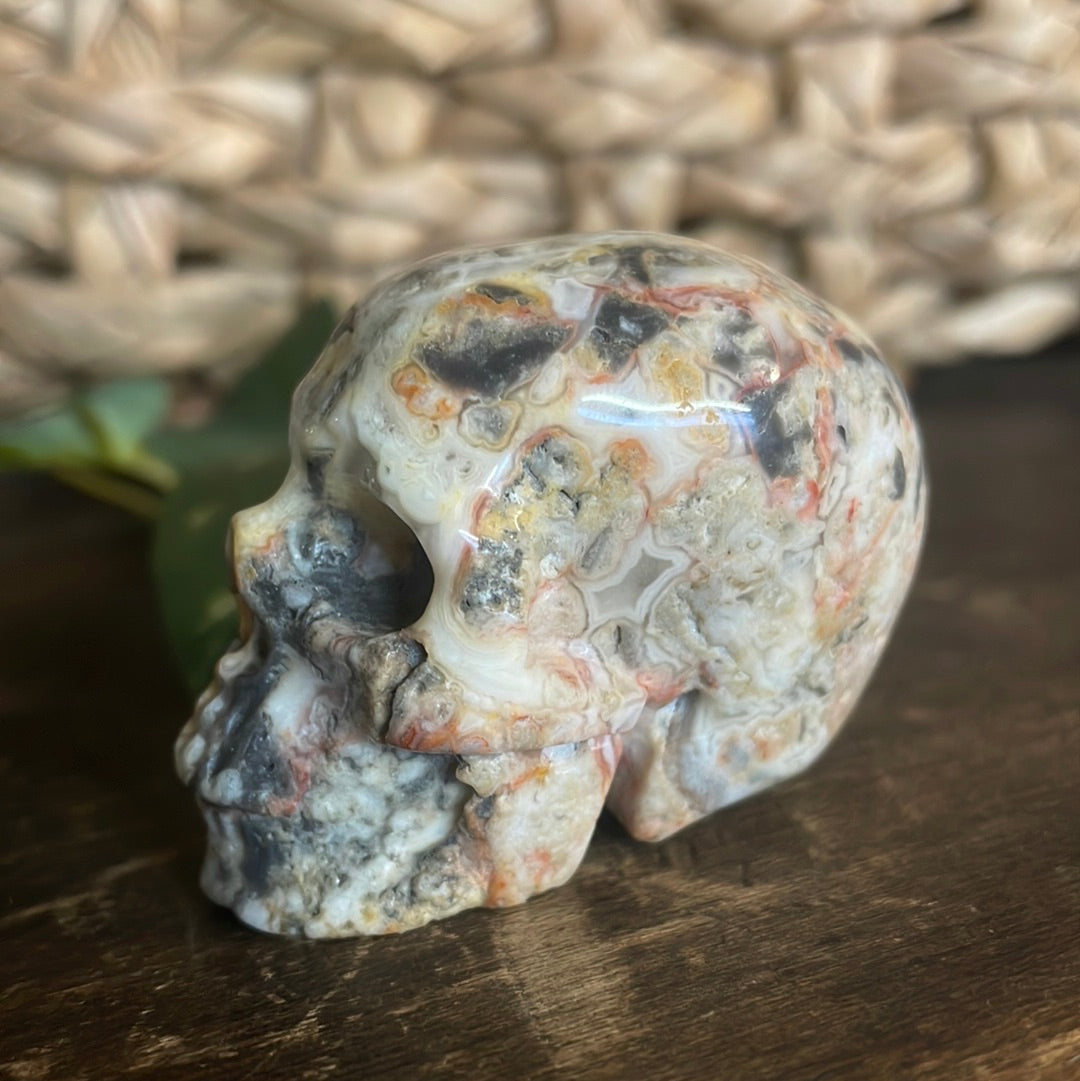 Crazy Lace Crystal Skull