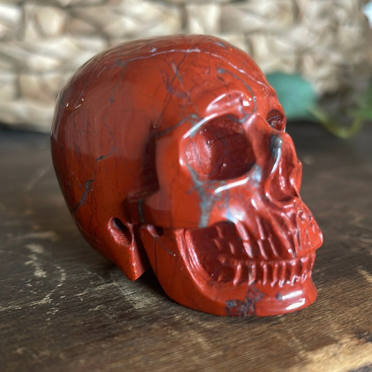 Red Jasper Crystal Skull