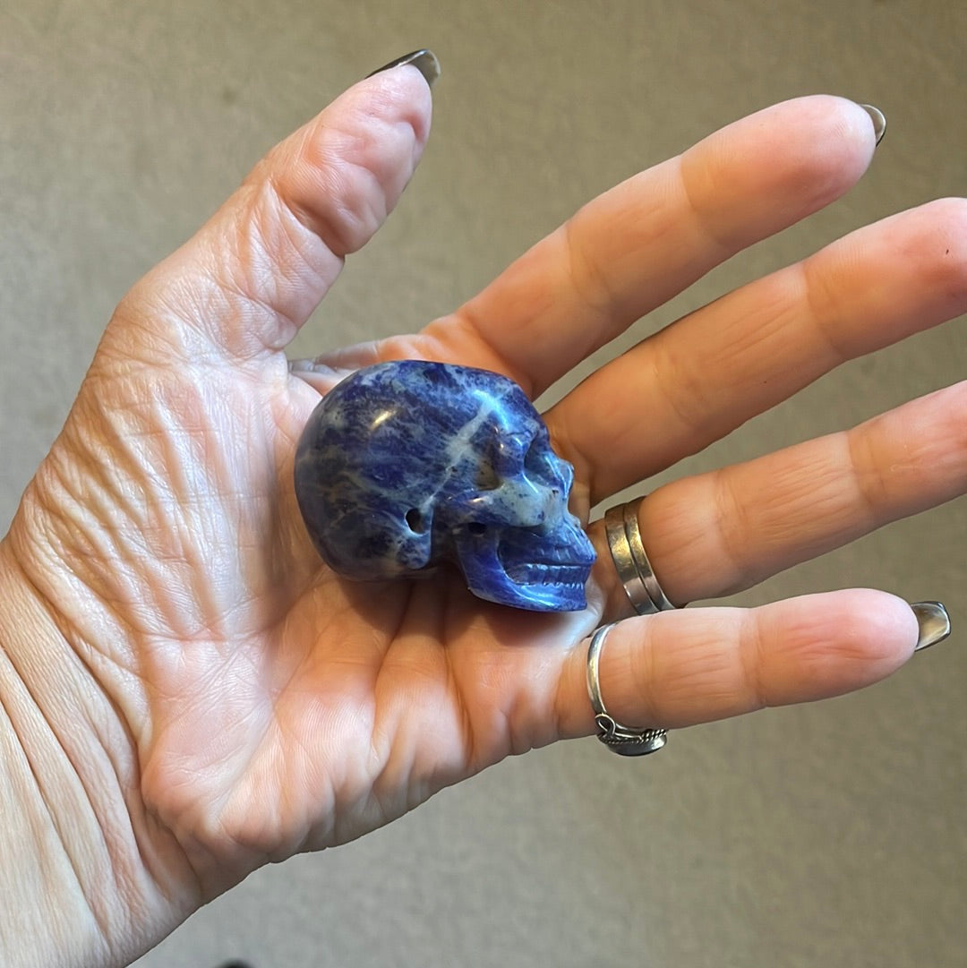 Sodalite Crystal Skull