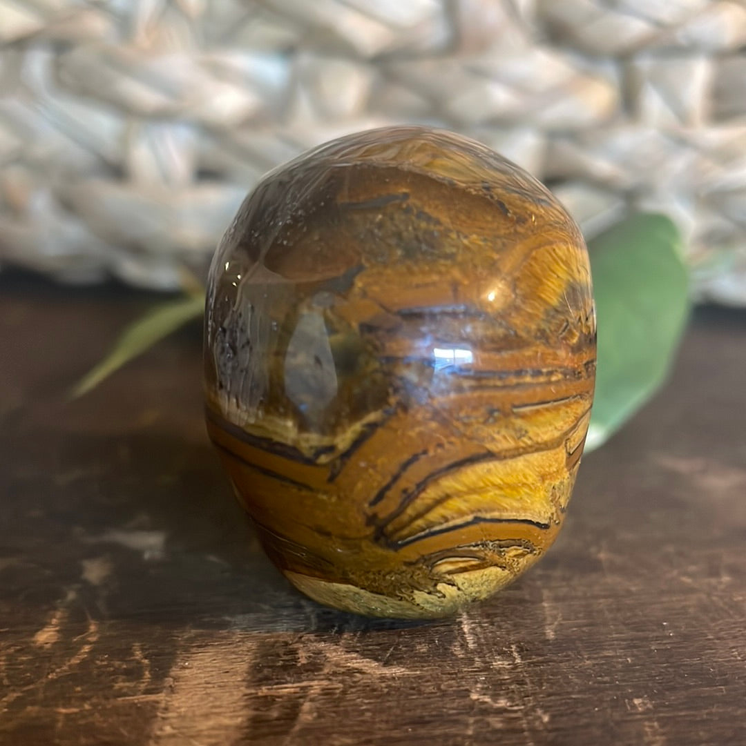 Tiger Eye Crystal Skull