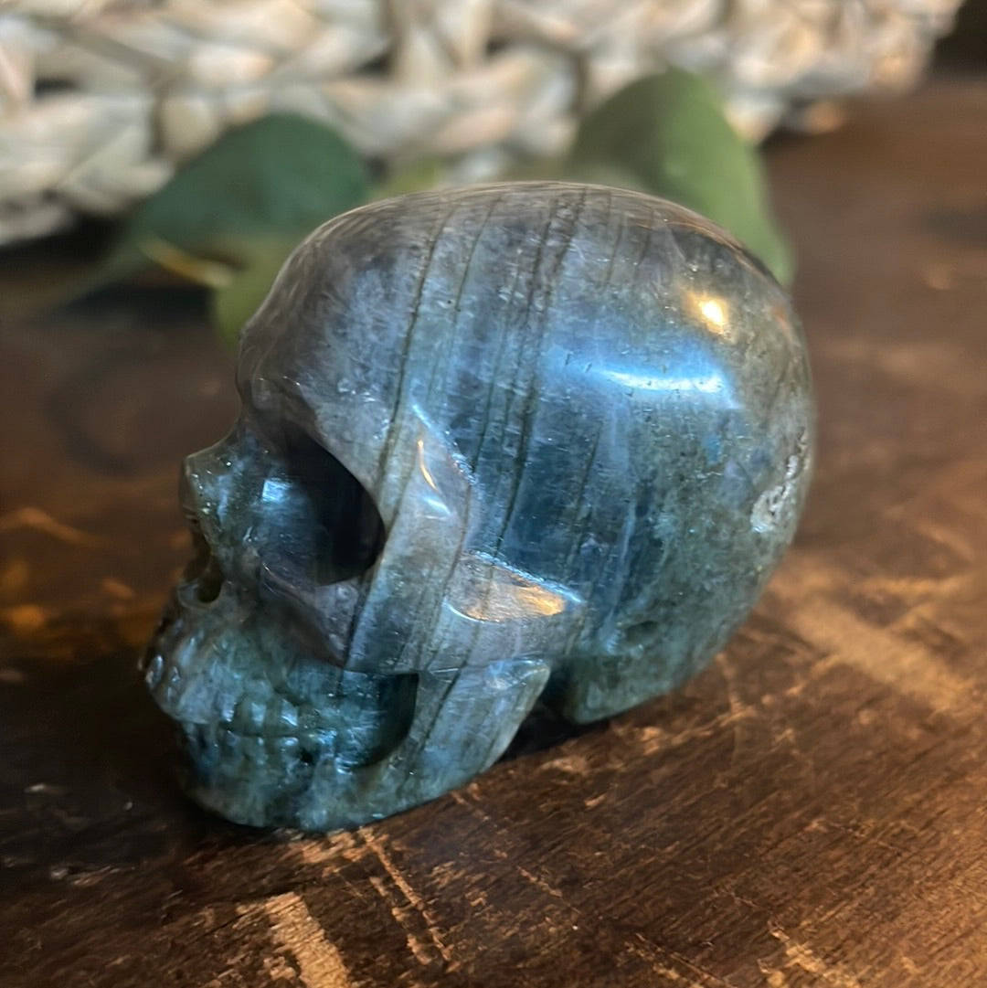 Labradorite Crystal Skull