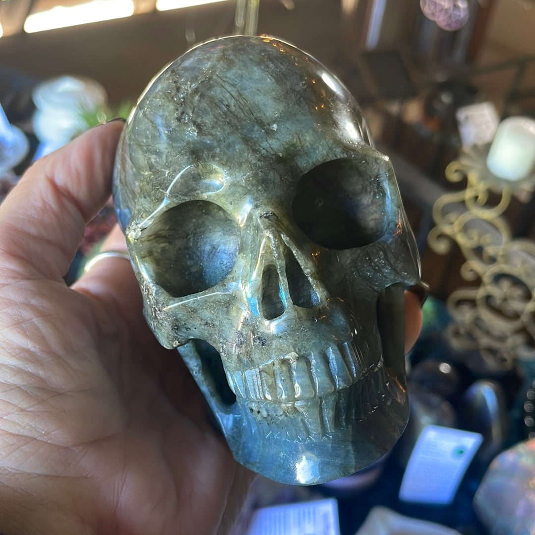 Large Labradorite Crystal Skull