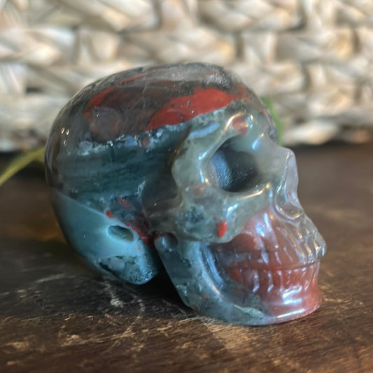 African Bloodstone Crystal Skull