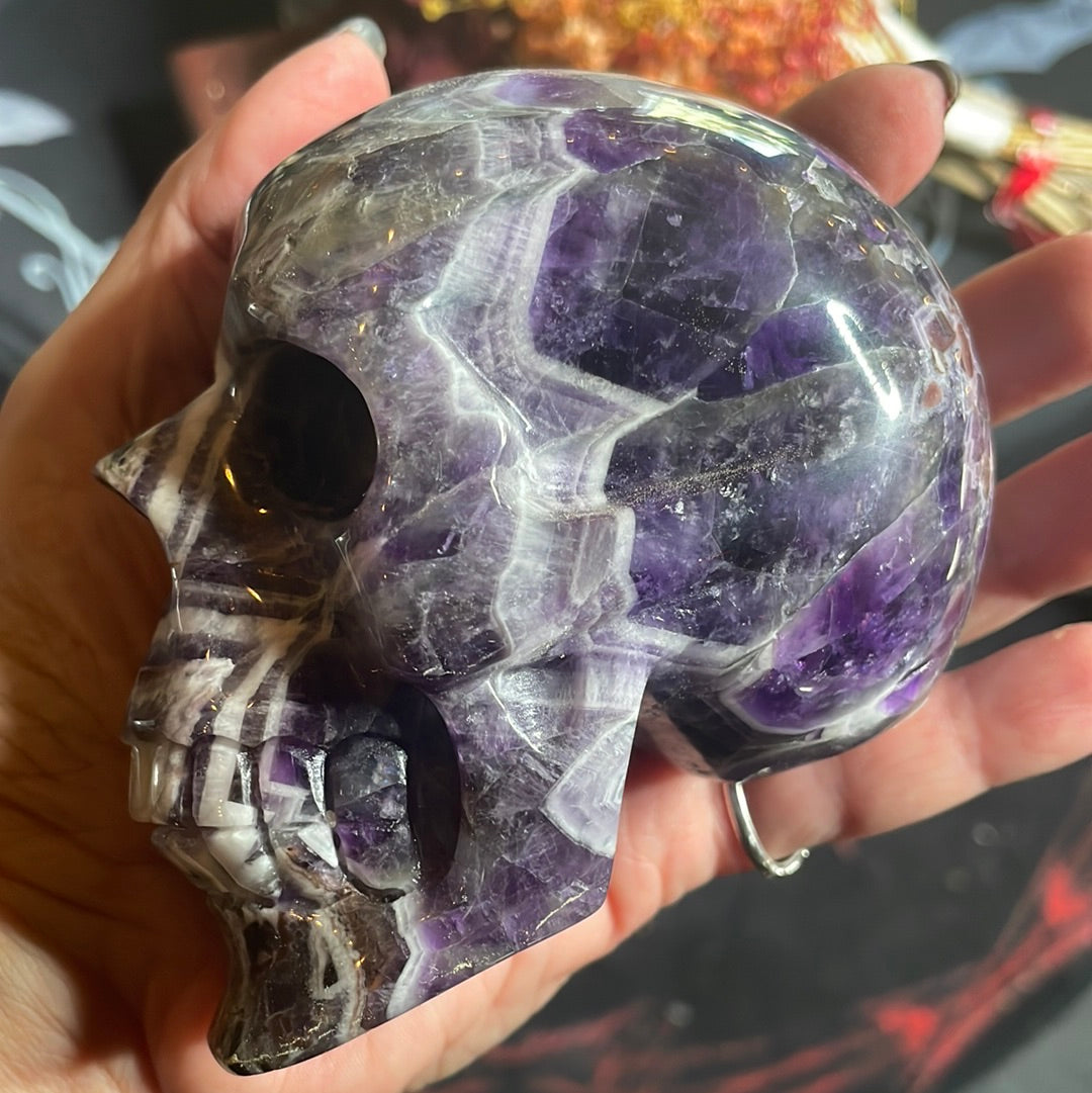 Large Dream Amethyst Crystal Skull