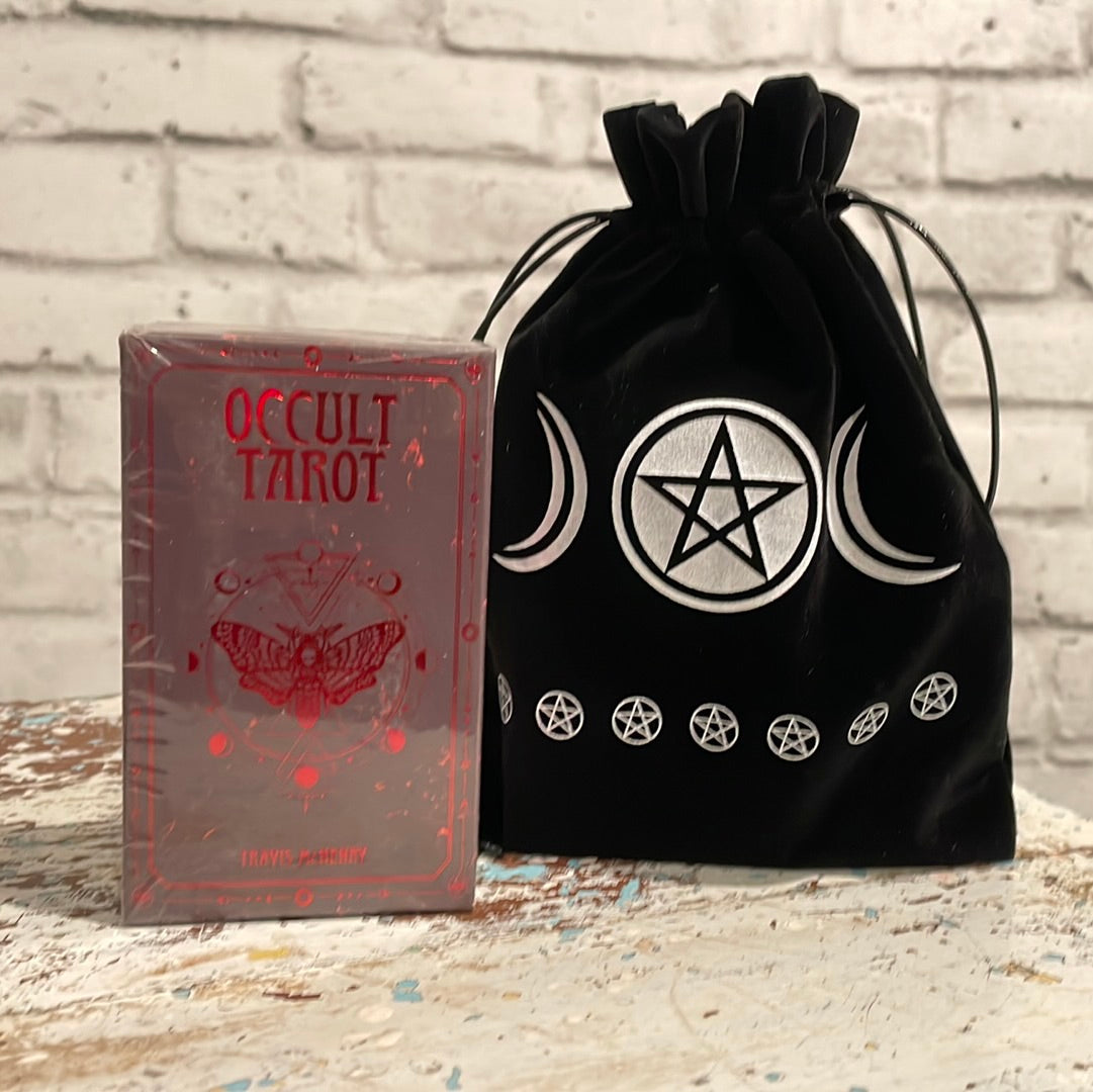 Tarot Card Deck - Occult Baphomet Dark