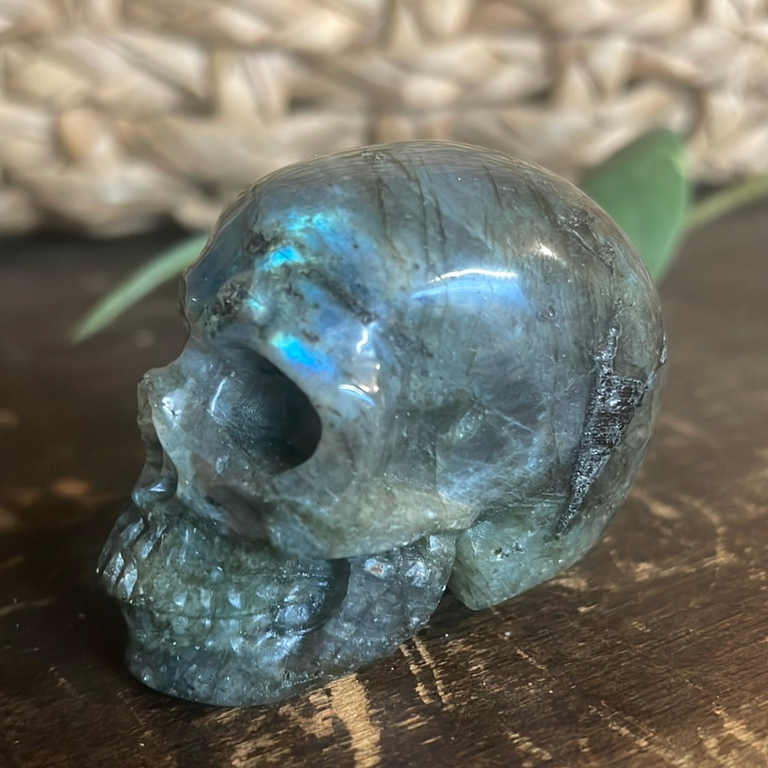 Labradorite Crystal Skull