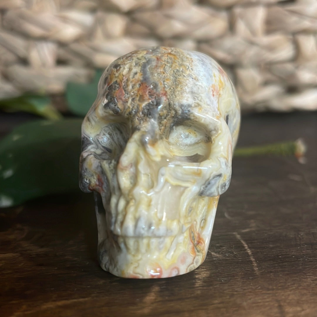 Crazy Lace Crystal Skull