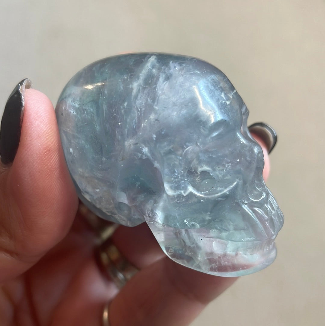 Flourite Crystal Skull