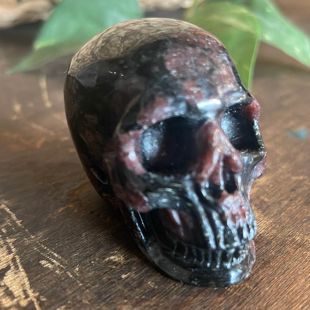 Garnet Crystal Skull