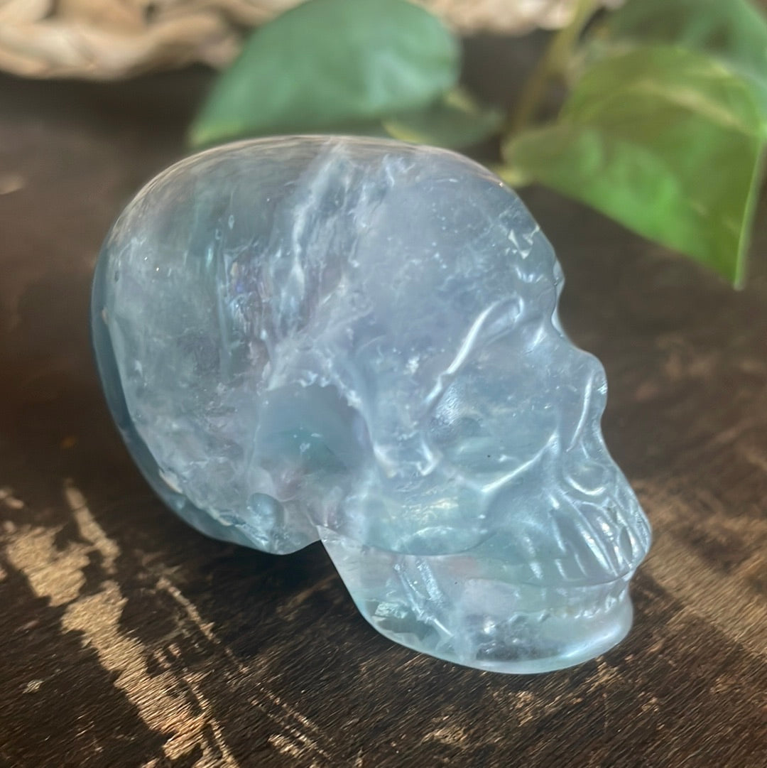 Flourite Crystal Skull