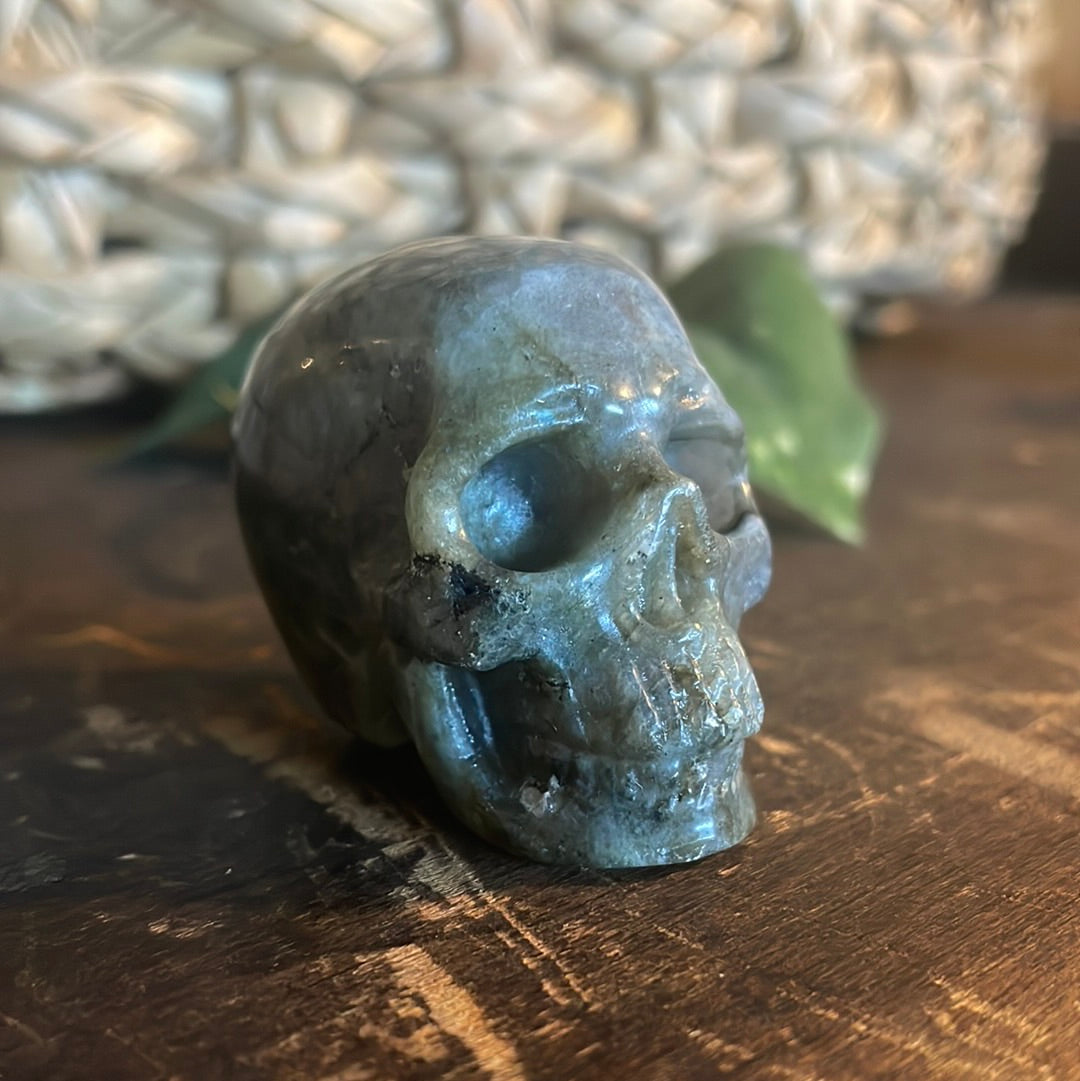 Labradorite Crystal Skull