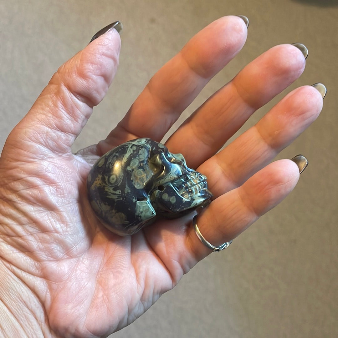 Kambaba Jasper Crystal Skull