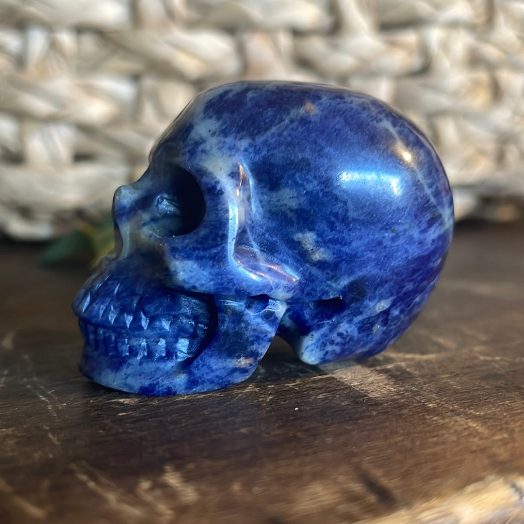 Sodalite Crystal Skull