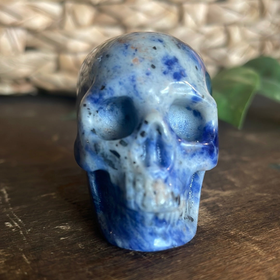 Sodalite Crystal Skull