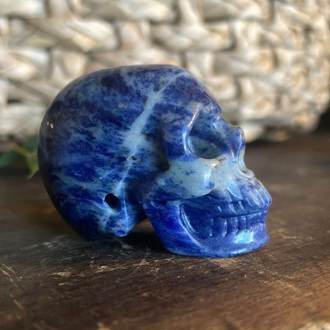 Sodalite Crystal Skull