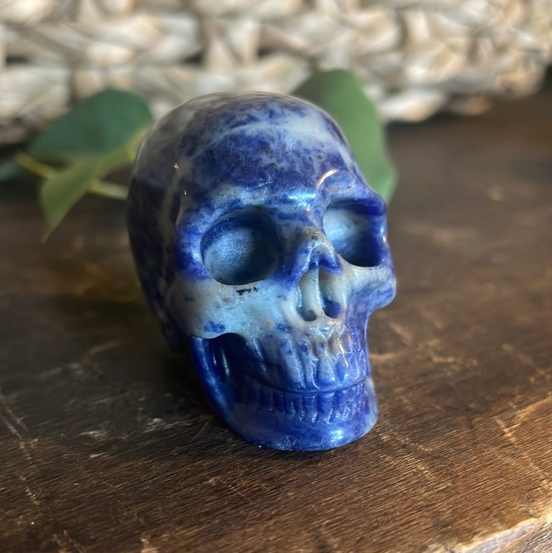 Sodalite Crystal Skull