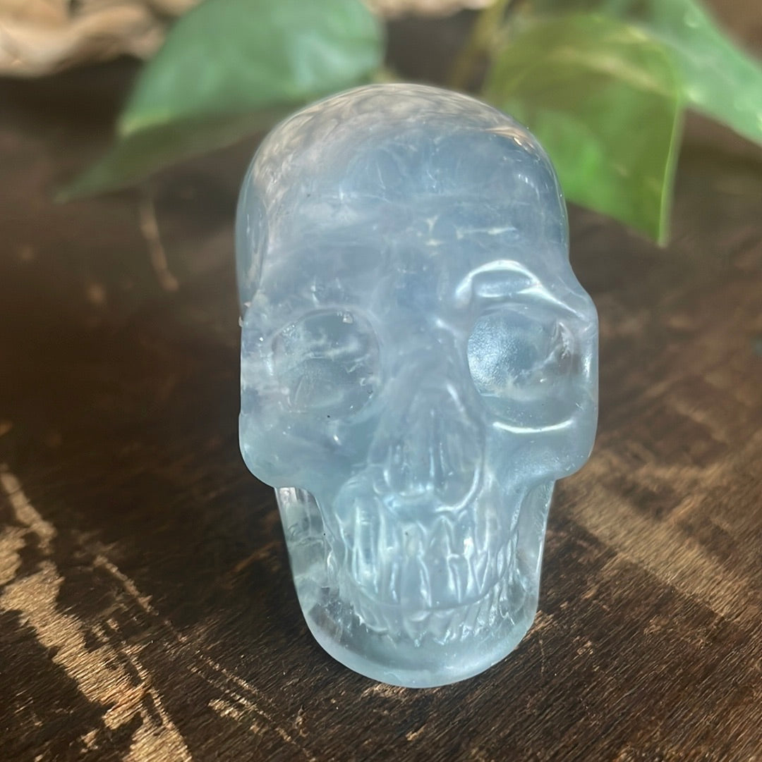 Flourite Crystal Skull