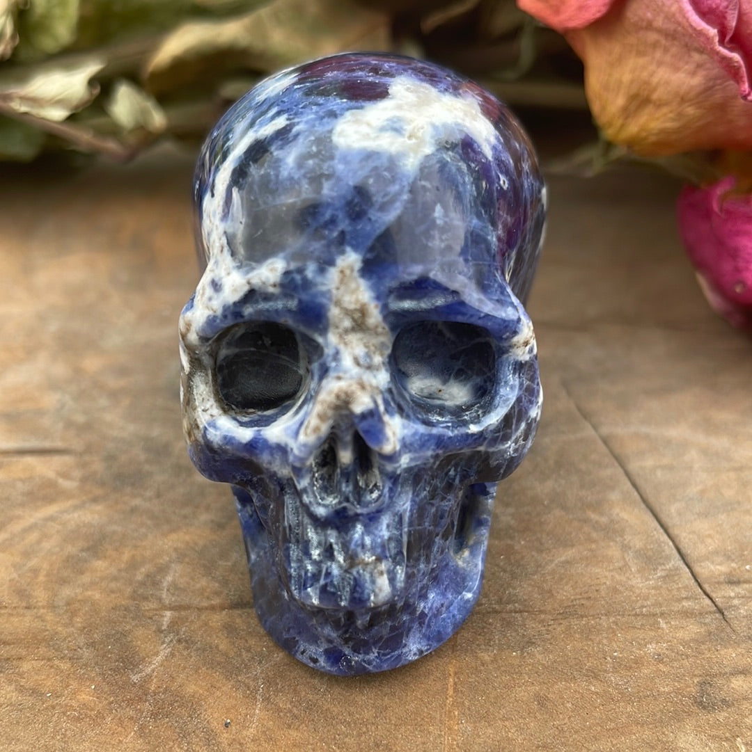 Sodalite Crystal Skull