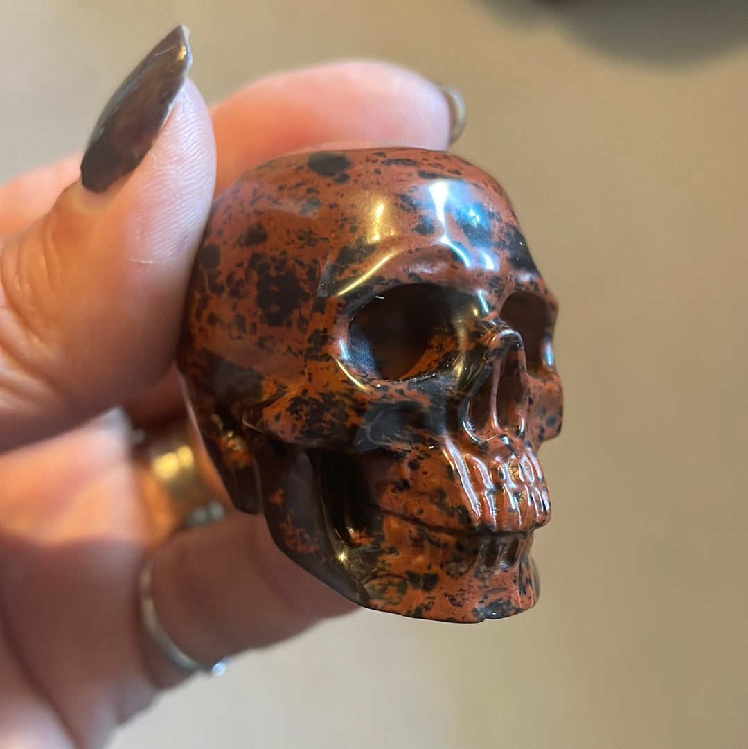 Mahogany Obsidian Crystal Skull