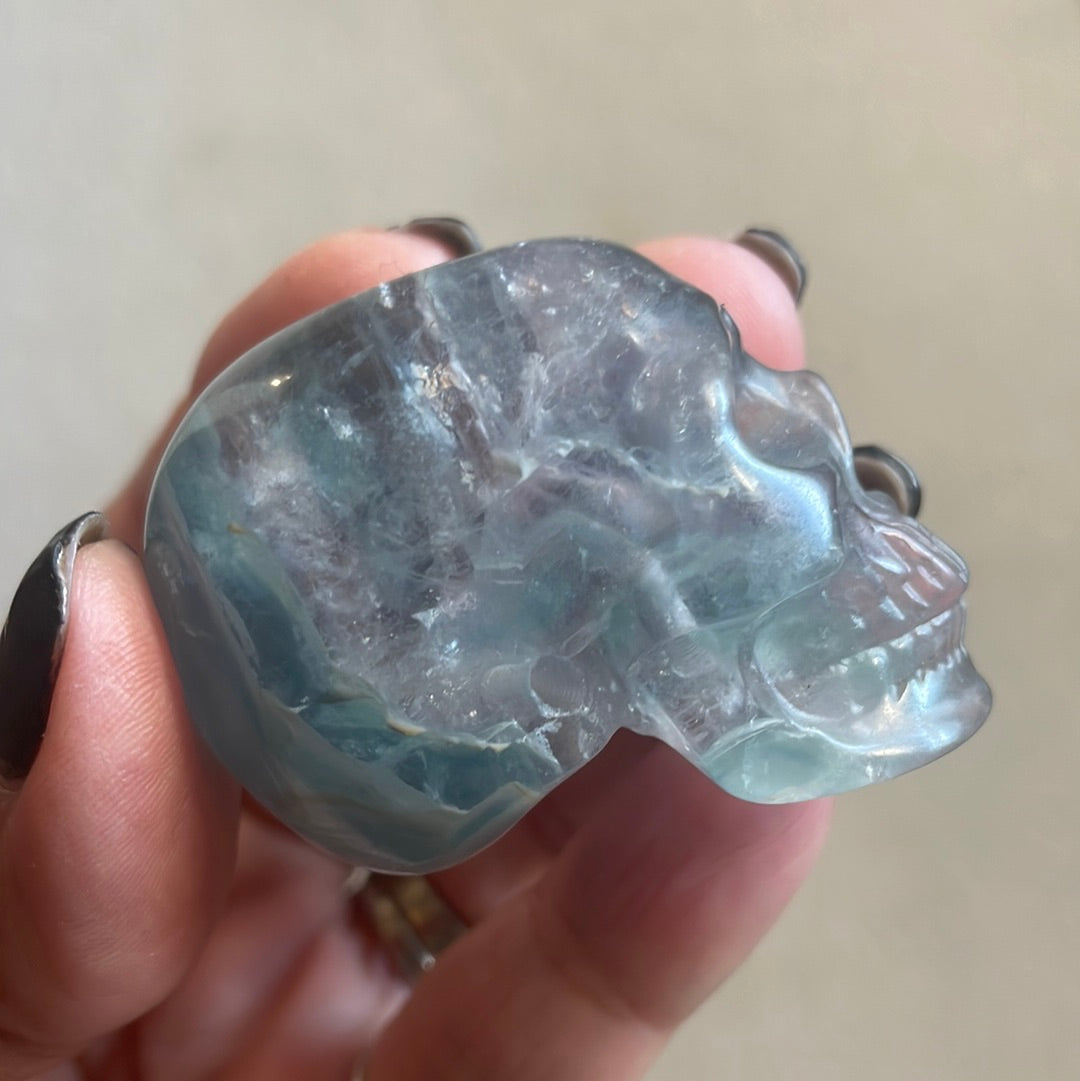 Flourite Crystal Skull