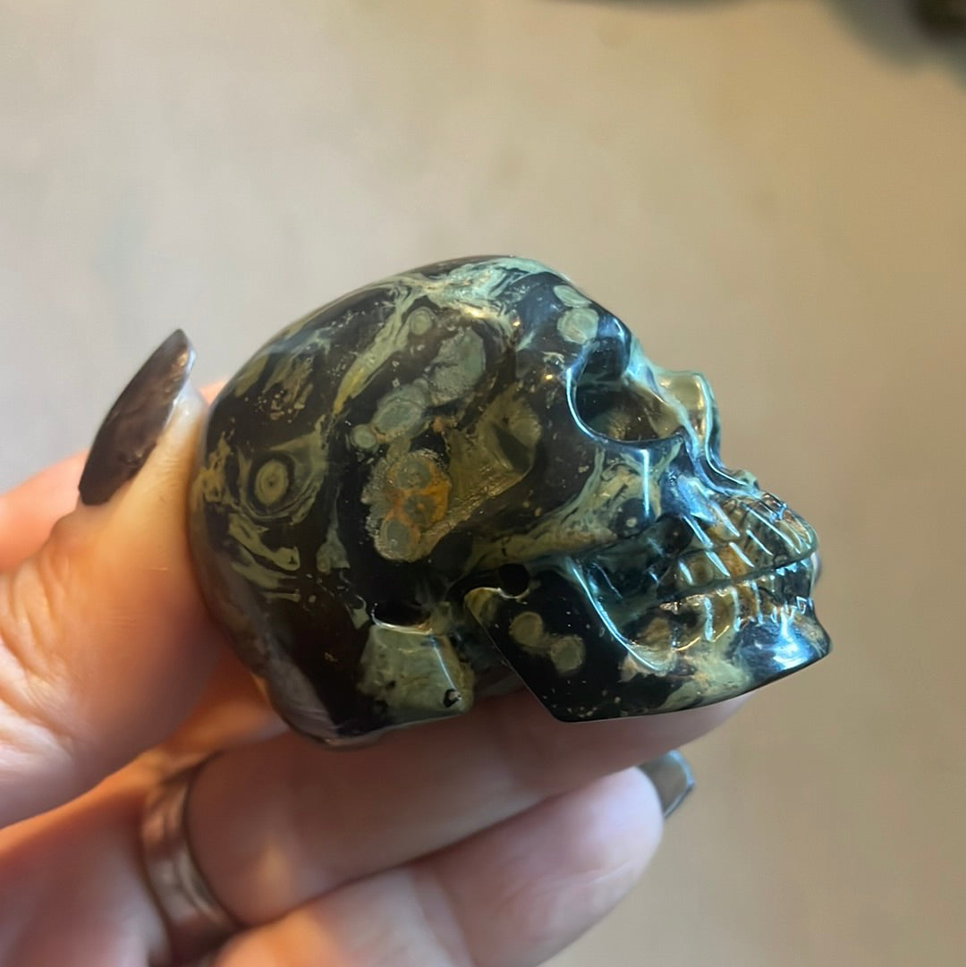 Kambaba Jasper Crystal Skull