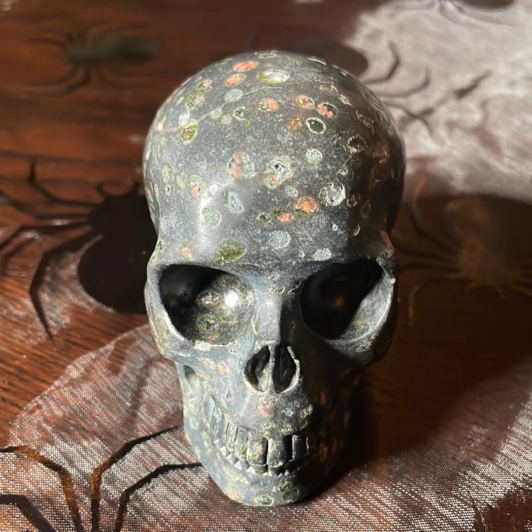 Plumite Jasper Crystal Skull