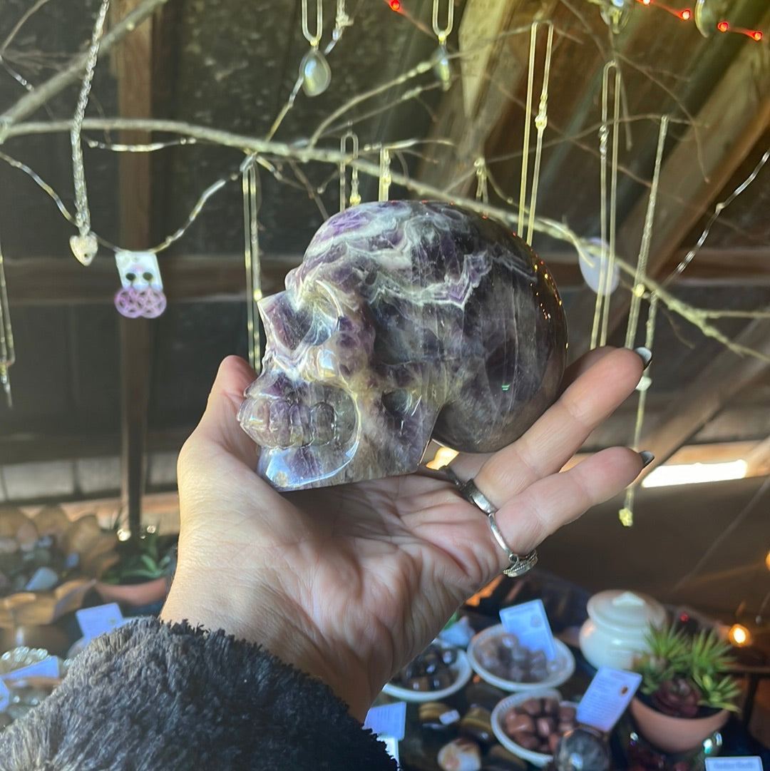 Large Dream Amethyst Crystal Skull